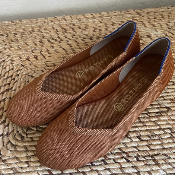 Rothy's Shoes - Rothy’s The Flat in Fawn 9.5 Rounded Toe Flats | Comfort Slip On Shoe